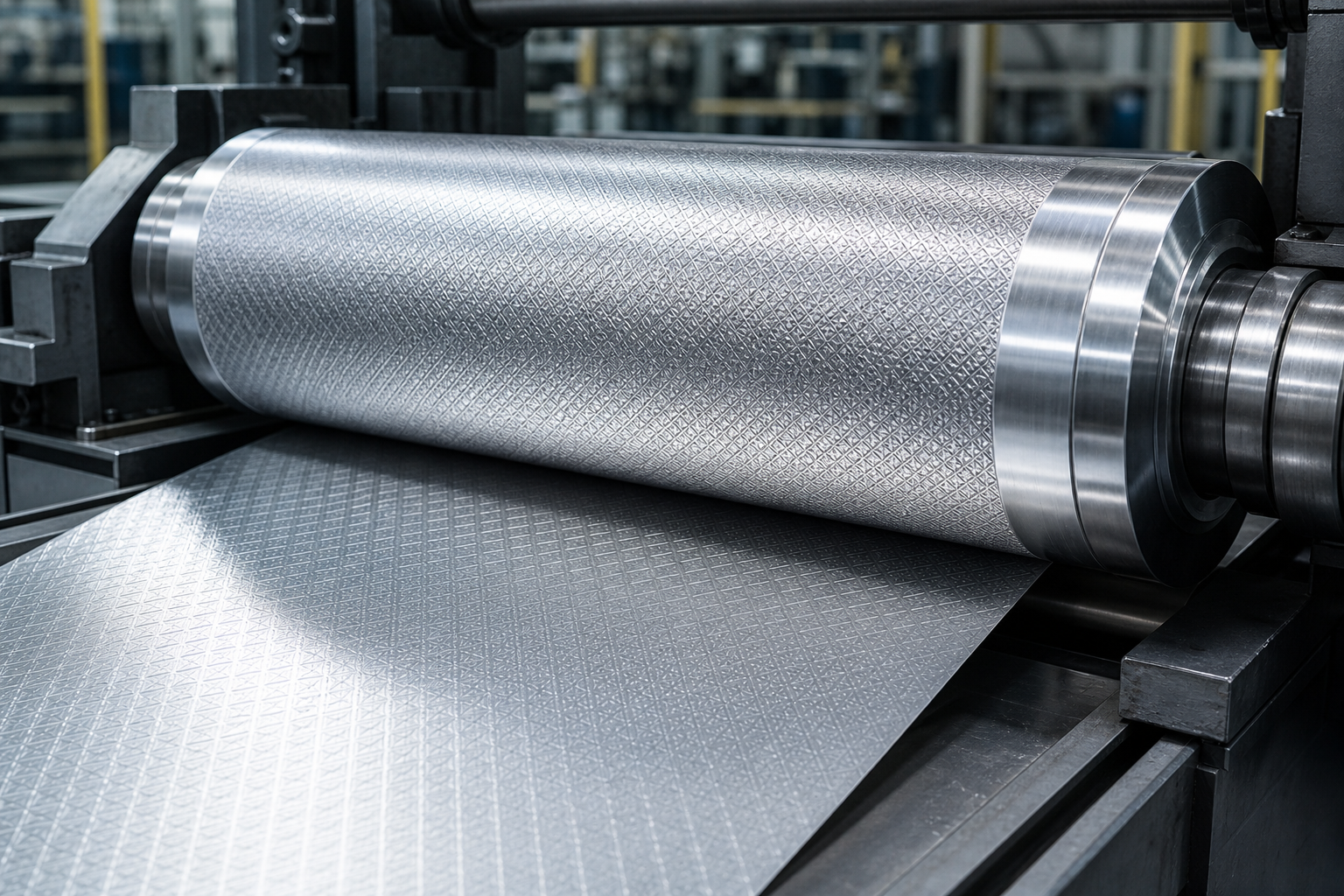 Aluminium embossing roll
