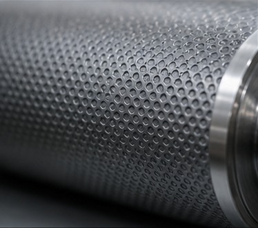 Anilox roller engraving texture